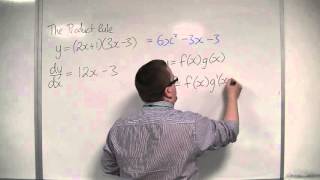 OCR MEI Core 3 4.11 Using the Product Rule to Differentiate y = (2x + 1)(3x - 3)