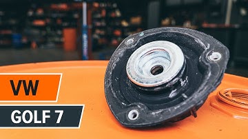 How to change front strut mount on VW GOLF 7 [TUTORIAL AUTODOC]