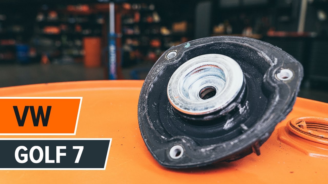 How to change front strut mount on VW GOLF 7 [TUTORIAL AUTODOC] YouTube