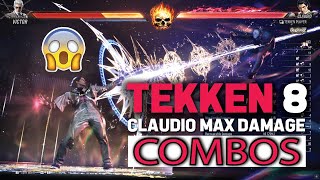 Tekken 8 Claudio Max Damage Combo Guide | ASB GAMING  Reaction About Serafino Combos