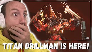 TITAN DRILLMAN IS HERE!!! skibidi toilet zombie universe 29 ( New Virus) REACTION!!!