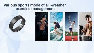 Smart Ring with color screen for health management.