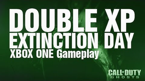 EXTINCTION DAY DOUBLE XP - Xbox One 5 Relics Escape w/ Randoms Gameplay - CoD Ghosts