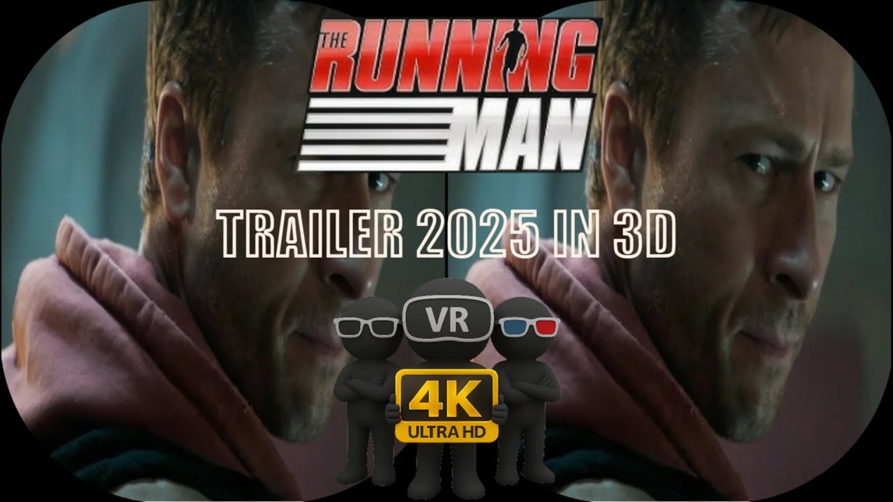 THE RUNNING MAN [Movie Trailer 2025] - 3D SBS 4K ANAGLYPH