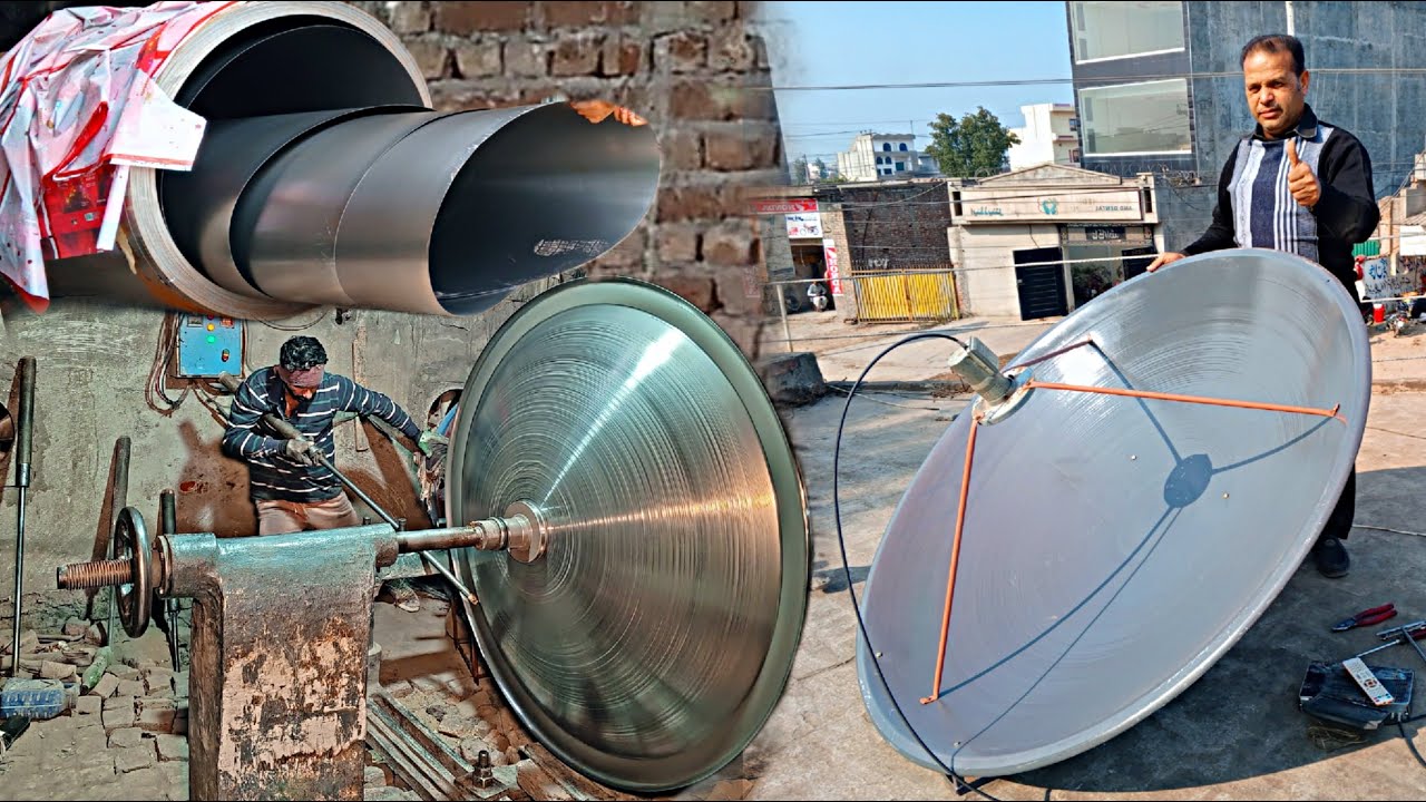 Incredible Manufacturing Of Quality Satellite Signal Dish | Crafting From Metal Sheet In Factory