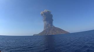 Stromboli eruption the first moment 03.07.2019r.