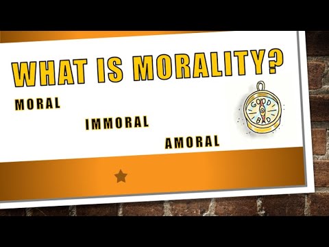 Video: ANO ANG TAAS NA MORALIDAD?