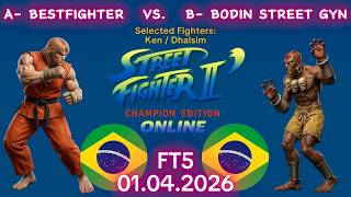 BESTFIGHTER VS. BODIN STREET GYN - ONLINE MATCH! - Street Fighter II' C.E. - FT5 - 01.04.2026 screenshot 4