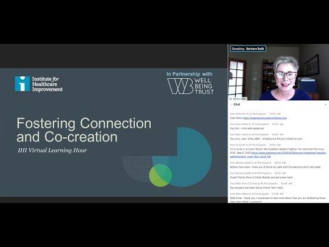 IHI Virtual Learning Hour: Caring for Caregivers: Fostering Connection and Co-creation