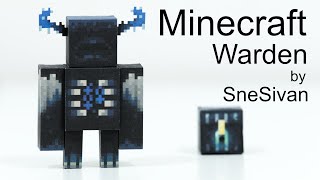 Made Minecraft Warden Papercraft 1.17 caves & cliffs update! 