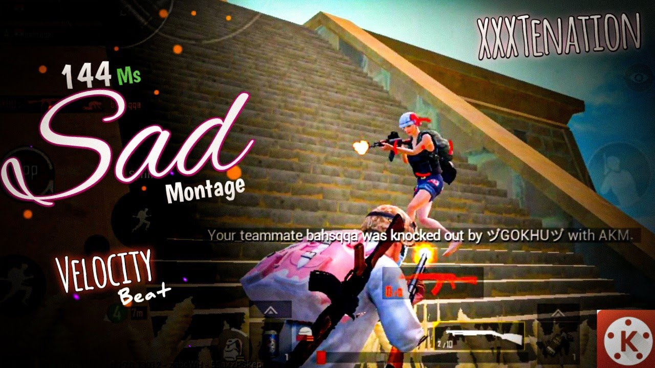 144ms SAD - XXXTENATION | PUBG Velocity Beat | Ft. BINOD | Frag Movie