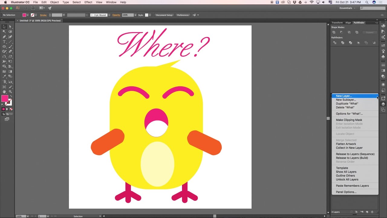 Vẽ Sticker Cho Ứng Dụng iMessage iOS 10 Trên illustrator