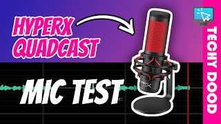 Hyperx Quadcast Mic Test | Quick Microphone Test (Raw Audio)
