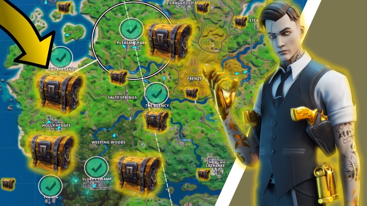 Search Chests in Different Named Locations 🔥 Fortnite YouTube