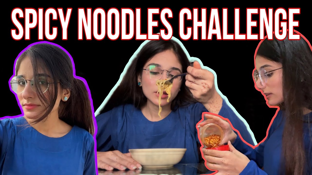 Spicy noodles challenge 🥵 | prindon ko khana khilaya 🫶🏻| haath jal gaya 😭 | VLOG 03