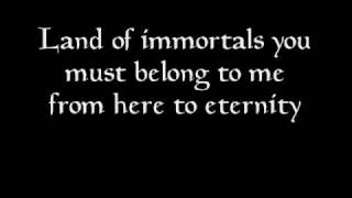 Video thumbnail of "Land of immortals  lyrics.wmv"