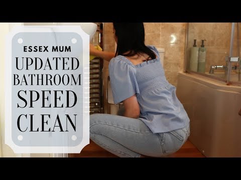 clean with me | an essex mums updated bathroom clean