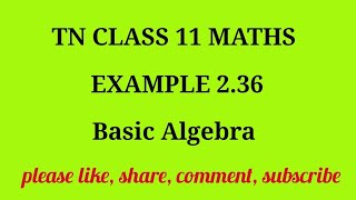 TN 11 Maths chapter 2 Vector Algebra example 2.36