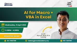 Información AI for Macro + VBA in Excel | Learning Hour Ep 149 Guía