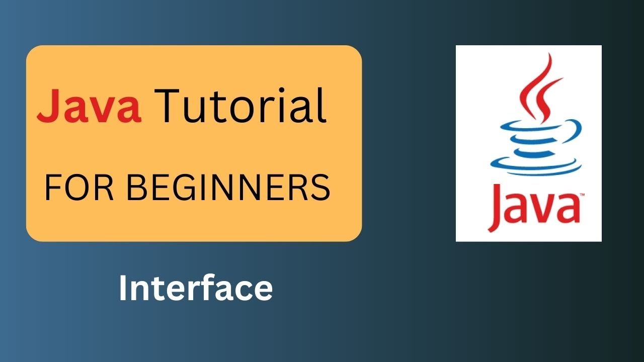 Java tutorial for beginners - Interface - YouTube