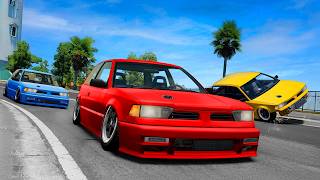 BeamNG, but the CARS ARE SLAMMED!