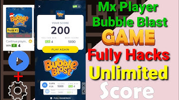Mx player Bubble Blast Game New Hacks Fully Unlimited Score
