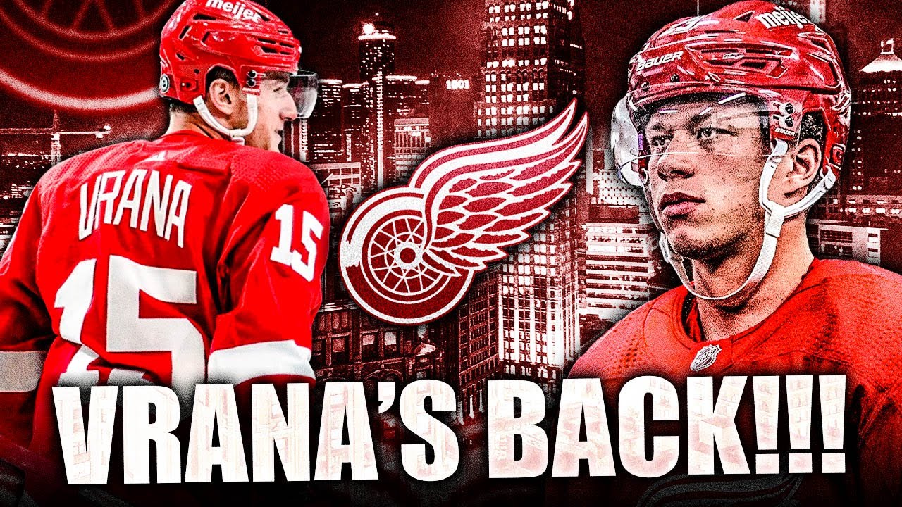 Red Wings reassign Jakub Vrana to Grand Rapids; Lucas Raymond