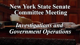 Senate Standing Committee on Investigations and Government Operations - 06/08/20