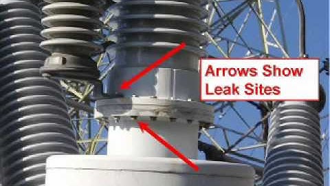 Using FLIR Gas FindIR thermal imaging camera to check for SF₆ leaks