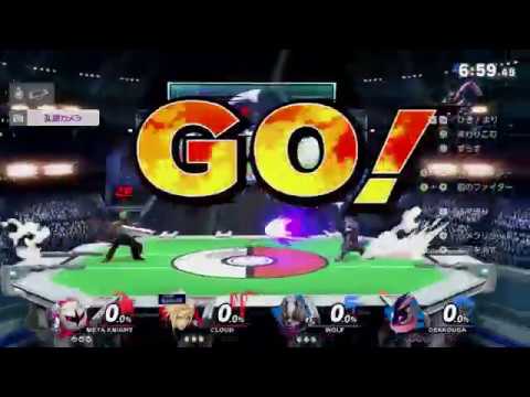 vsクラウド×メタナイト　チーム戦 TA有り 【スマブラSP】