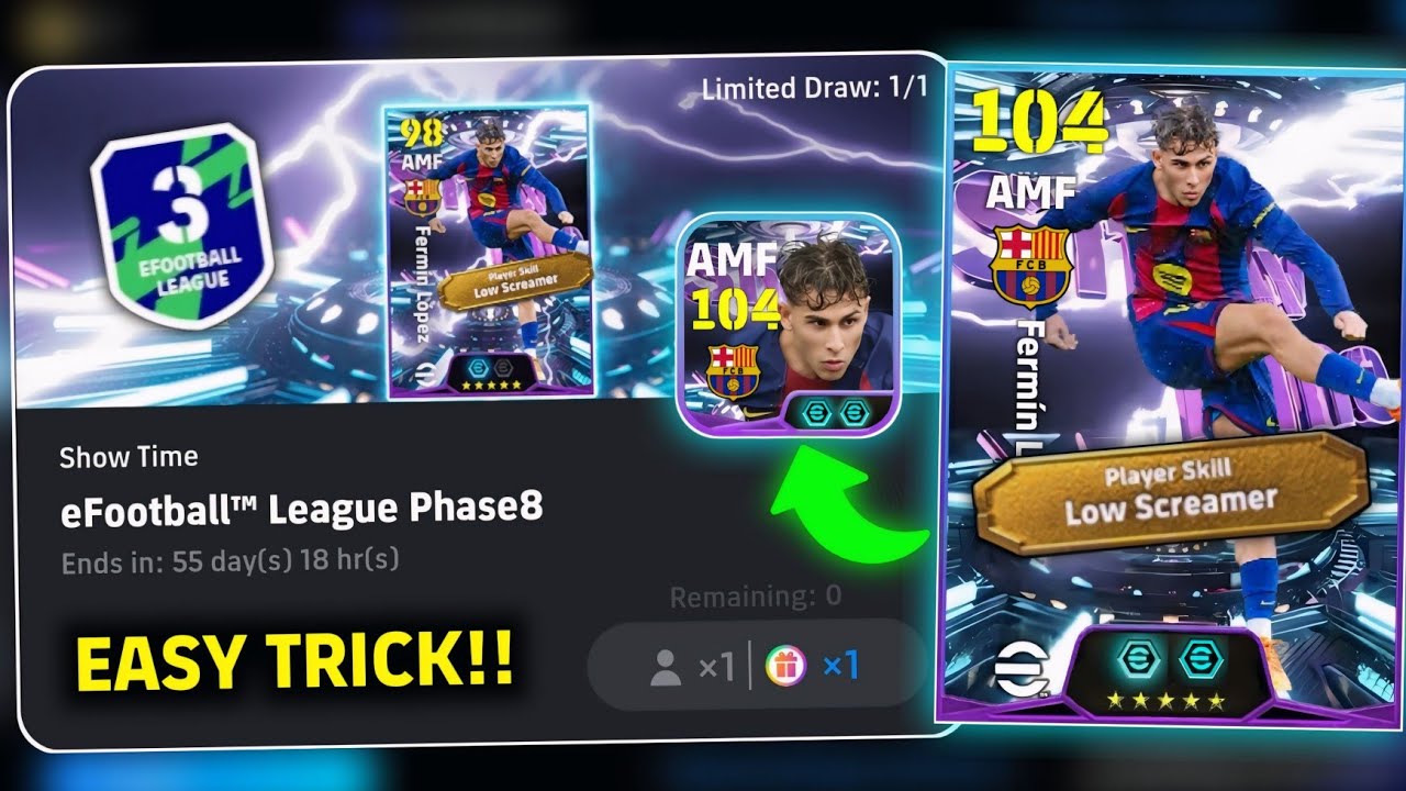 Самый простой способ получить БЕСПЛАТНО Фермина Лопеса в eFootball 2026™ 😱