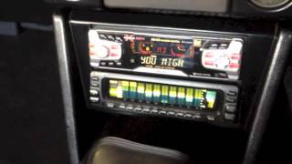 Sony MDX-CA680X Minidisc and XE-744 equalizer in AE86 - YouTube
