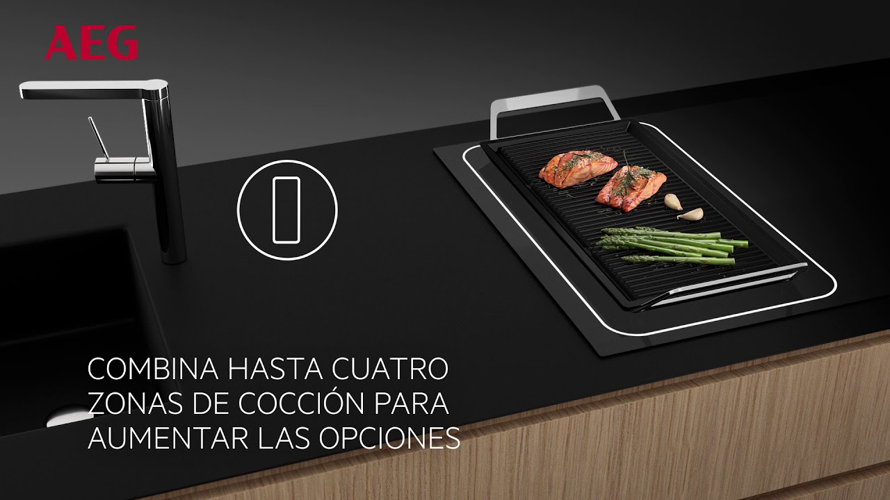 Ganar espacio en la cocina función FlexiPuente | Placas de cocina AEG