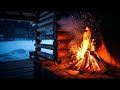 Relaxing Fireplace with Crackling Fire 🔥 | Cozy Winter Night Ambience