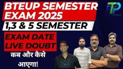 🔴 Bteup Exam Date 2025 Out For 1/3/5 Sem Out | Today Latest News || by FTP