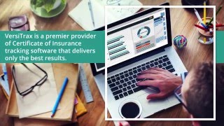 VersiTrax - premier provider of Certificate of Insurance tracking software