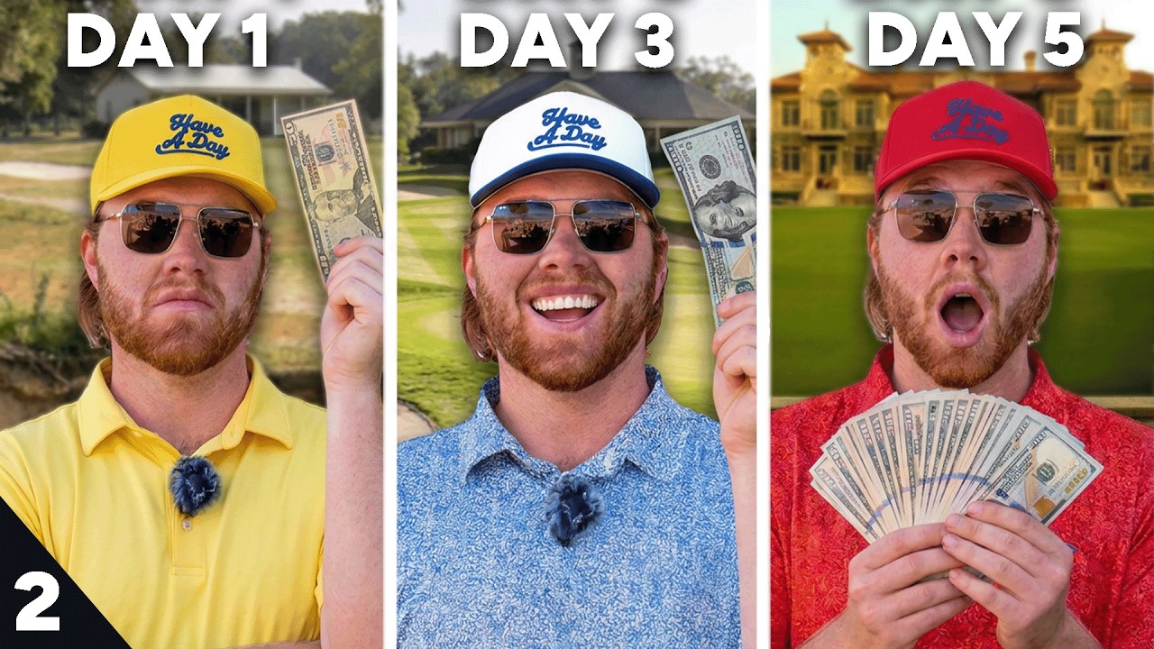 Doubling My Budget Everyday Until I Find THE BEST Golf Course In Florida