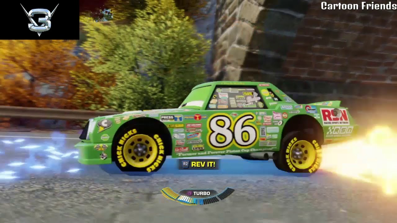 Cars 3 Race Chick Hicks Races in Battle Race in Thomasville Mines ...