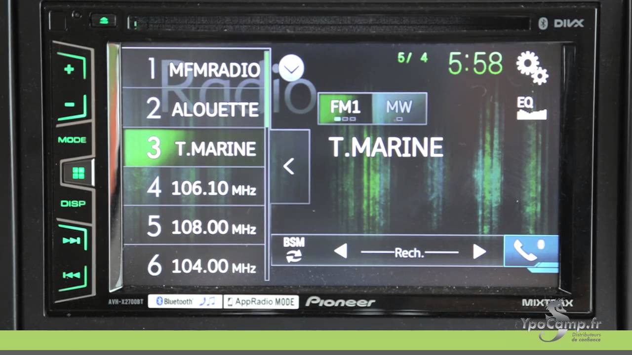 Comment utiliser un autoradio Pioneer ? - YpoCamp - YouTube