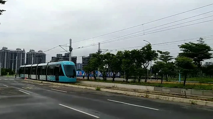 淡海輕軌 V9站往V10站 上坡路段  高速行走模式試車 - 天天要聞