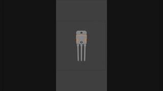 MOSFET Transistor - 3D Model Quick Timelapse #shorts #transistors #mosfet