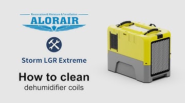 Clean the Coils in Storm LGR Extreme Commercial Restoration Dehumidifier - AlorAir