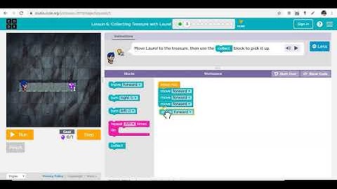 Collecting Treasure with Laurel  - more coding