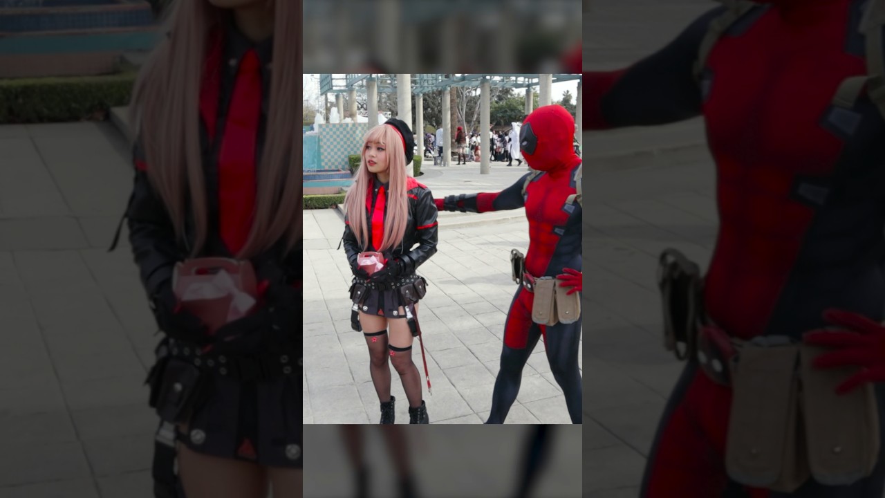 Deadpool meets Rapi 🔫 #deadpool #nikke #cosplay