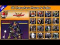 Kamen Rider Kuuga PS1 All Characters Special Moves And Grabs