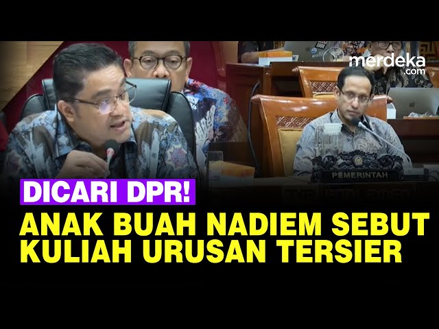 DPR Cari Anak Buah Menteri Nadiem Bilang Kuliah Urusan Tersier! class=