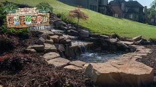 How to Build a Water Feature  Backyard Waterfall | DoneInAWeekend Extreme