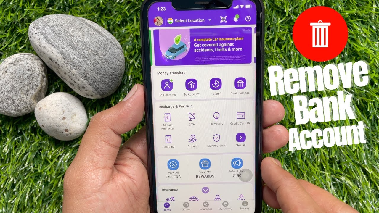 How to Remove Bank Account from PhonePe | Delete Bank Account | Unlink