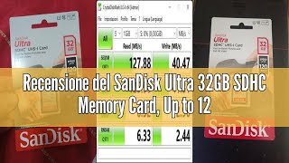 Recensione del SanDisk Ultra 32GB SDHC Memory Card Up to 120 Class 10 UHS-I V10