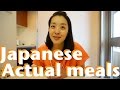 Japanese actual daily meals